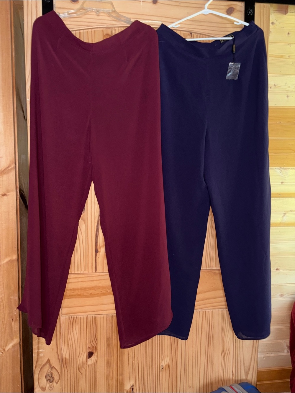 Set of 2 Picadilly Fashion  womens trousers in Burgundy and purple